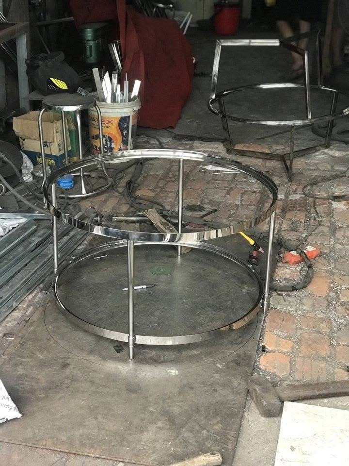 Khung chân bàn trà inox